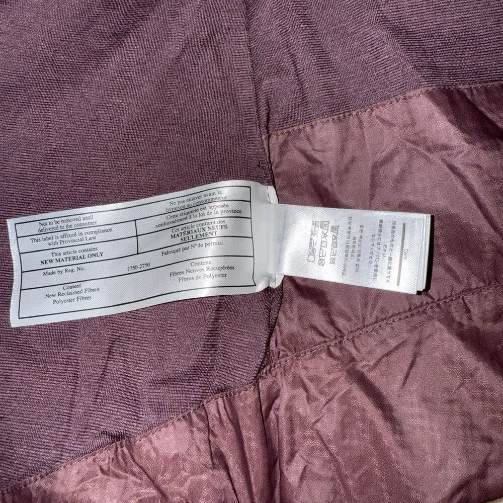 Smartwool Women’s Vest Medium Corbet 120 Quilted Plum Purple Merino Wool Blend